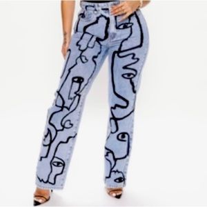 What’s her face straight leg jeans! Never worn! Purchased a size too small.